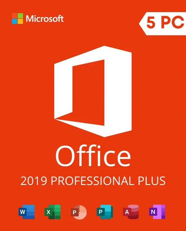 OFFICE 2019 PROFESSIONAL PLUS ACTIVATION KEY - 5 PC