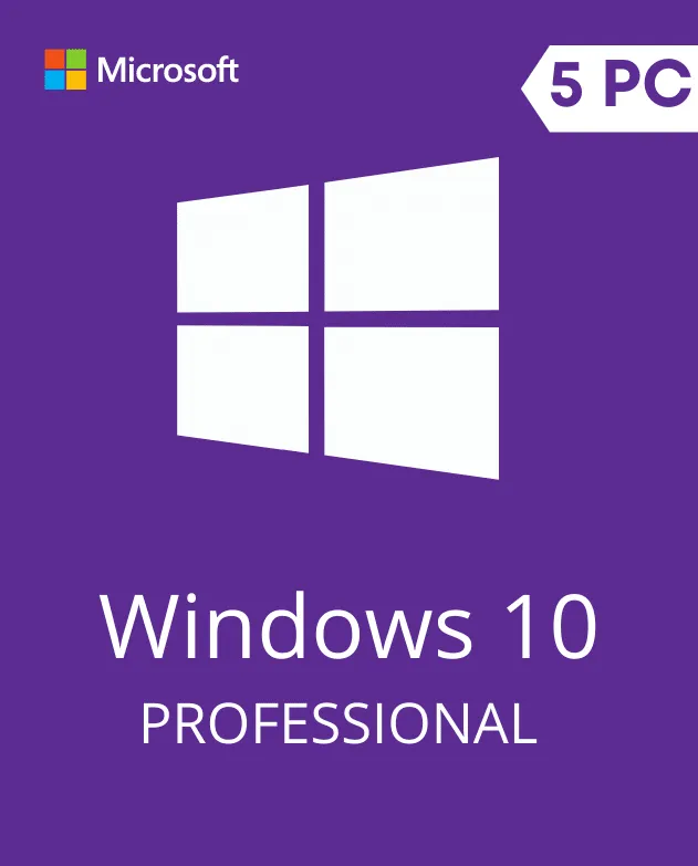 WINDOWS 10 PRO – 5 PC ACTIVATION KEY