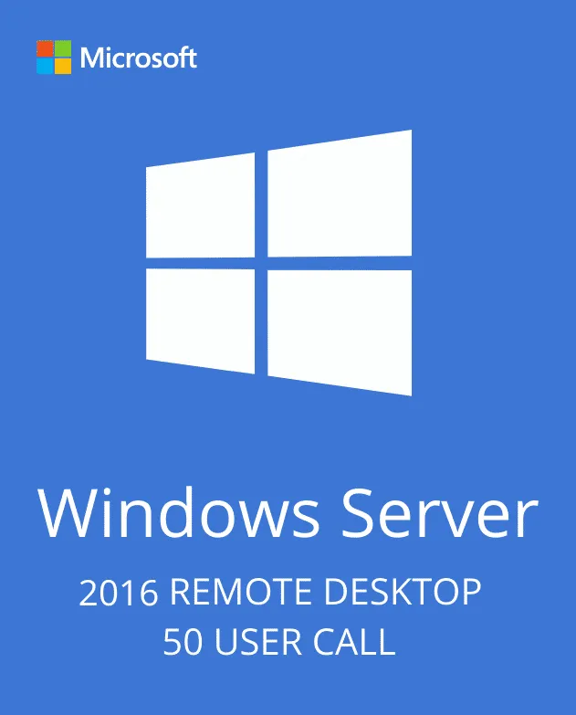 Windows Server 2016 Remote Desktop Services - 50 User CALs Certificate